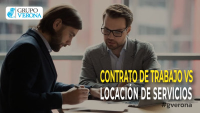 Contrato de trabajo y la locación de servicios